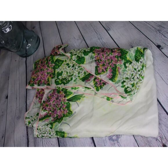 Vintage Floral Head Scarf!! (Na-kid not included!) - Picture 5 of 7